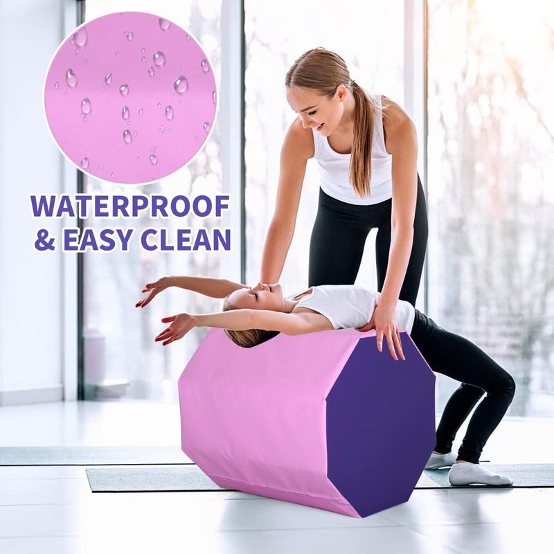 BLKMTY Octagon Mat for Gymnastics Octagon Tumbler Mat Gymnastics Skill Shape Tumbling Mats Somersault Backbend Tumbling Trainer for Home Exercise Gymnastic Equipment Mats for Kids - Image 4